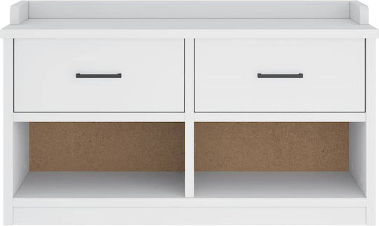 Sandens Eingangsmöbel mit Schuhschrank & Bank White 87x40x50cm
