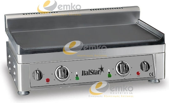 Roller Grill LPG Steel Commercial Flat Top Griddle 40x47x23cm 3.25kW with Flat Grill Plate