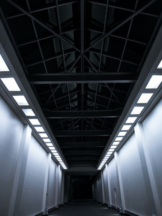 Eurolamp Παραλληλόγραμμο Χωνευτό LED Panel 48W με Φυσικό Λευκό Φως 4000K 120x30εκ.