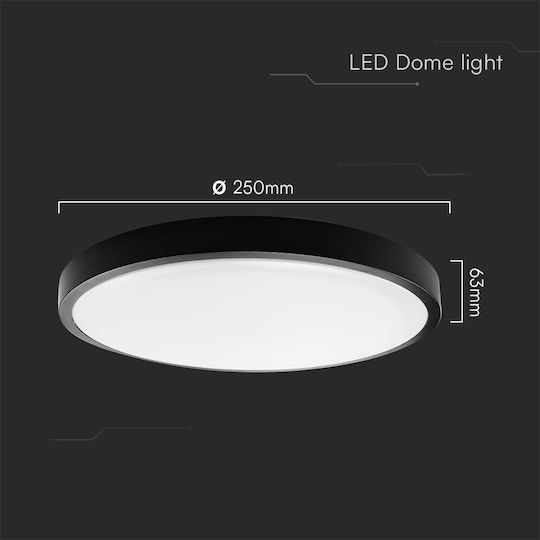 V-TAC Rund Draußen LED Panel 24W mit Natürliches Weiß Licht 4000K
