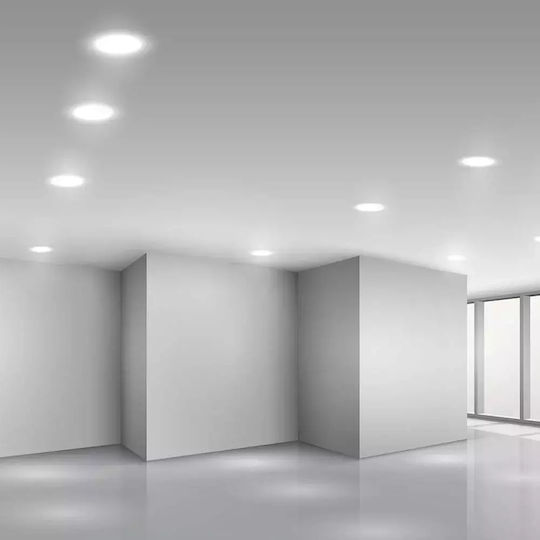 V-TAC Στρογγυλό Χωνευτό LED Panel 6W με Ψυχρό Λευκό Φως 6500K 120εκ.