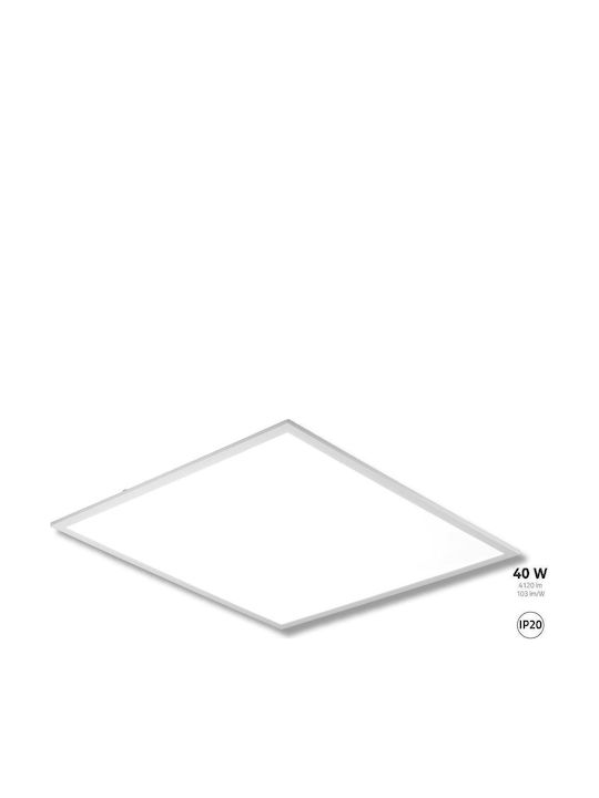 Paulmann LED Panel 40W με Φυσικό Λευκό Φως 4000K