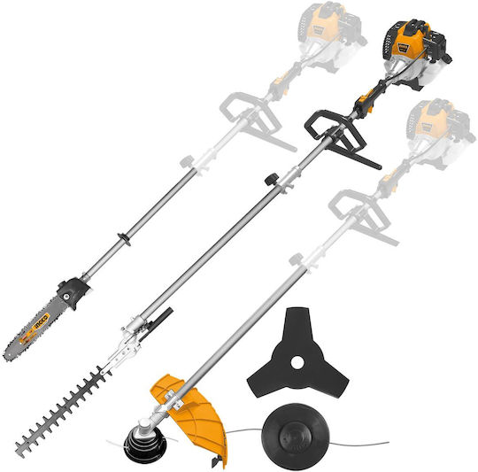 Ingco GMT55231 Gasoline Garden Multi Tool 3 in 1 Pole Saw Lawnmower Hedge Trimmer Attachment