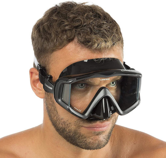 CressiSub Diving Mask Silicone Liberty Triside Black