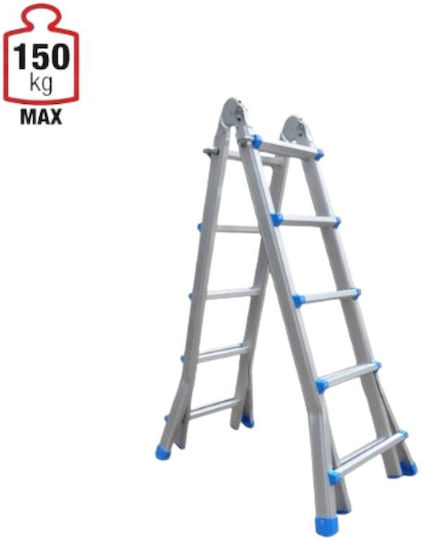 Vesta Dublu Scara combinata Aluminiu 2x10