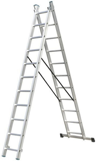 Prostep Aluminum Double Staircase 2x13