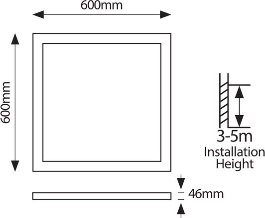 Eurolamp Χωνευτό LED Panel 32W Eurolamp Χωνευτό LED Panel 32W