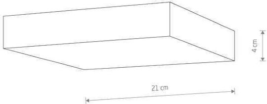 Nowodvorski Τετράγωνο LED Panel 35W με Θερμό Λευκό Φως 3000K