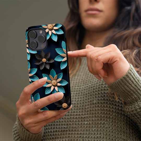 Sonique 3D Flower Series Case for Honor 200 Pro 5G Light Blue