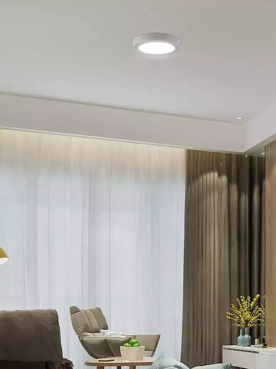 V-TAC Στρογγυλό LED Panel 18W με Φυσικό Λευκό Φως 4000K