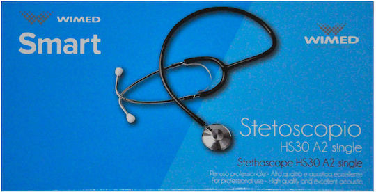Wimed HS30A2 Adults Non Chill Single Head Stethoscope Black