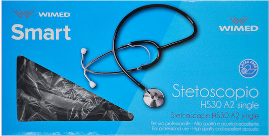Wimed HS30A2 Adults Non Chill Single Head Stethoscope Black