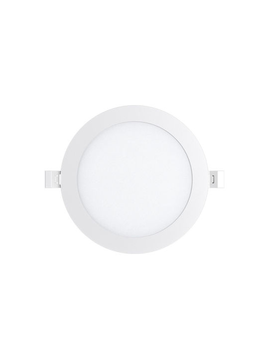Braytron Round Recessed LED Panel 12W with Cool White Light 6400K 15.5cm