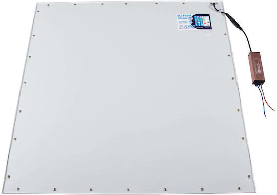 GloboStar Τετράγωνο Χωνευτό LED Panel 48W με Φυσικό Λευκό Φως 4500K 60x60εκ.