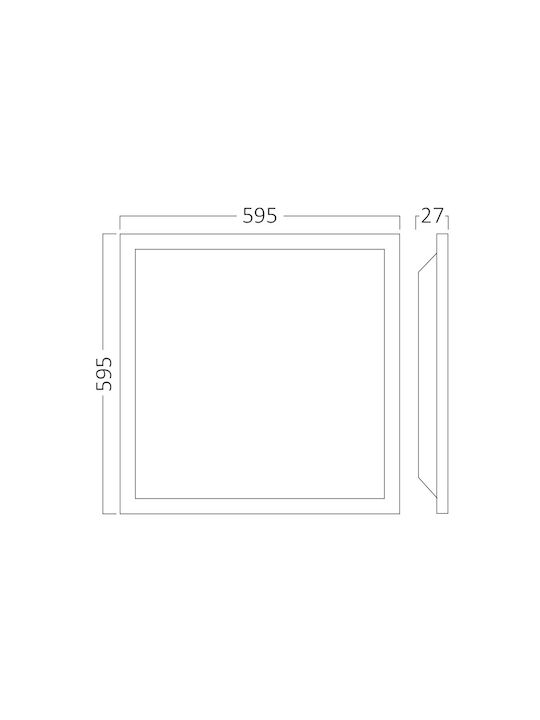 Braytron LED Панел 40W с Студено бяло Светлина 6500К