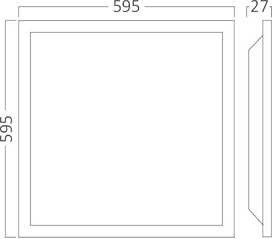 Braytron LED Panel 40W with Cool White Light 6500K