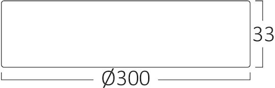 Braytron Rund LED Panel 24W mit Warmes Weiß Licht 3000K