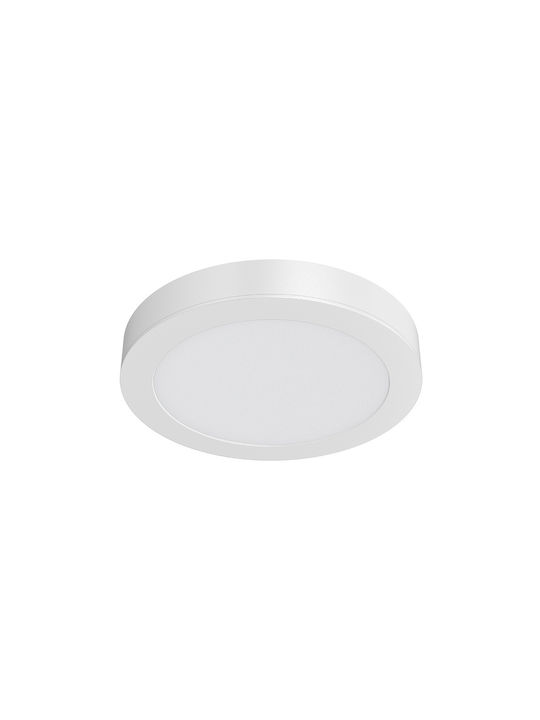 Braytron Στρογγυλό LED Panel 12W με Ψυχρό Λευκό Φως 6500K