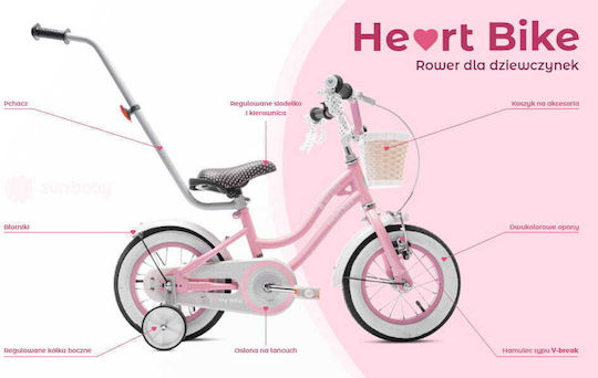 Sun Baby 12" Bicicletă pentru copii BMX Roz
