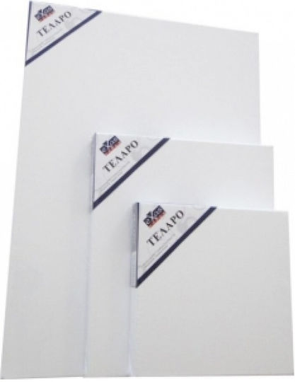 Exas Paper Σετ Καμβάς σε Τελάρο Λευκός Τετράγωνος 10x10εκ. 4τμχ