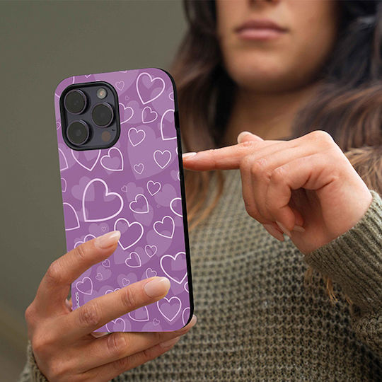 Калъф Sonique Heart Series за Honor Magic4 Lite 5G Виолетов