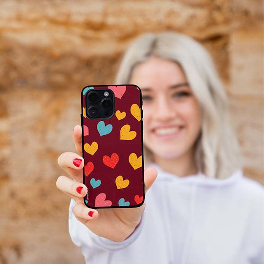 Sonique Heart Serie Hülle für Honor 70 5G Bordeaux