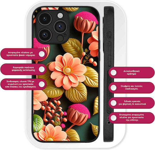 Калъф Sonique 3D Flower Series за Honor Magic6 Pro 5G Сьомга