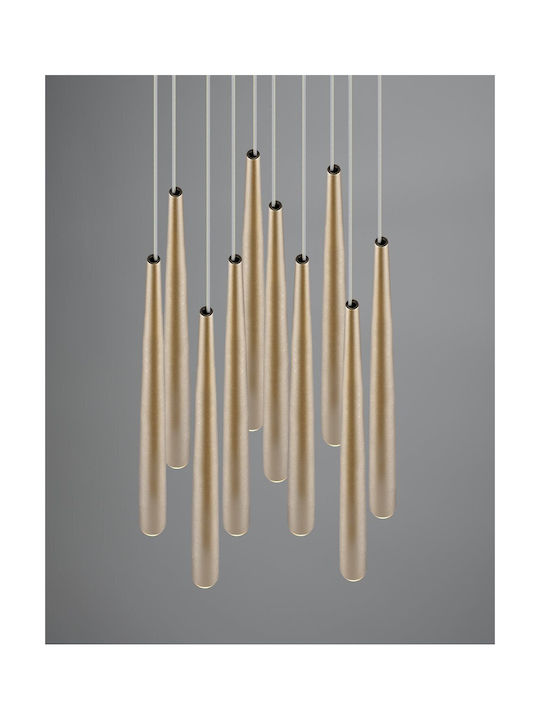 Trio Lighting Висящо Осветително Тяло Златист