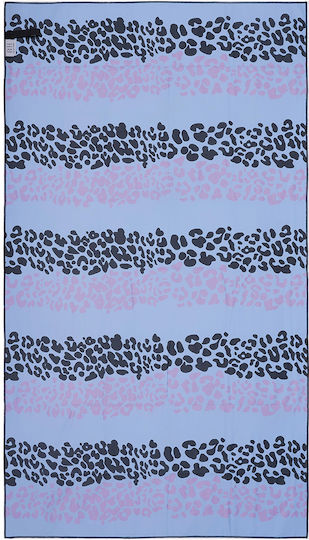 Beauty Home Microfiber Towel Body 200gr/m² Double-Sided Purple 160x90cm