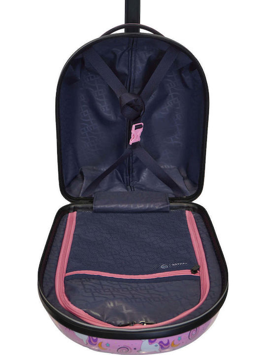 Verage Little Bee Kids Cabin Hard Pink Suitcase with 4 Wheels Height 46cm