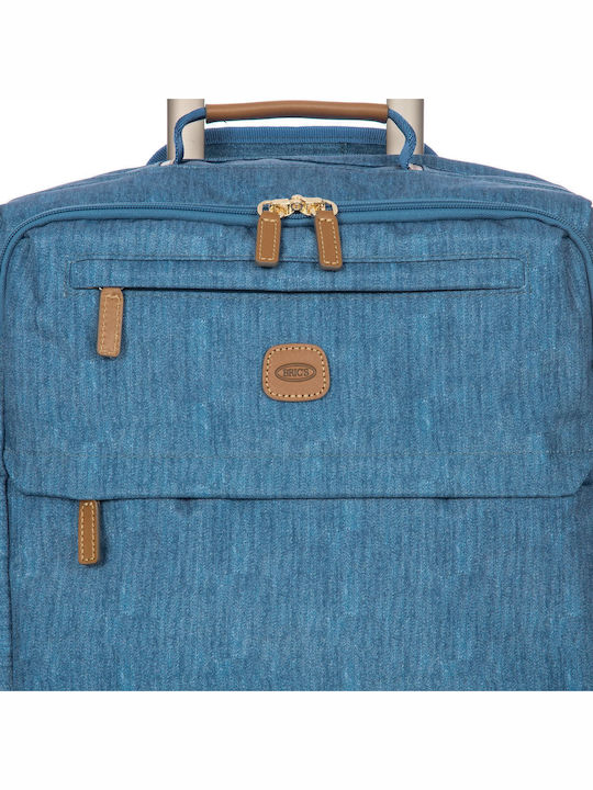 Bric's Milano X-travel Cabin Travel Suitcase Fabric Jeans with 4 Wheels Height 55cm