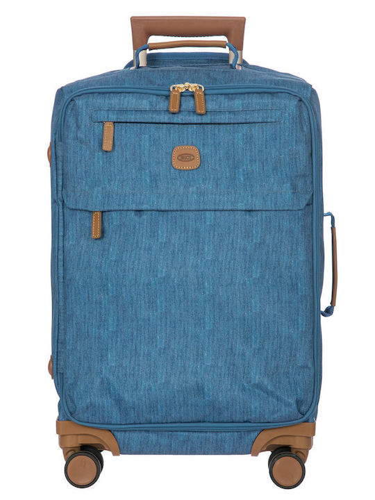 Bric's Milano X-travel Cabin Travel Suitcase Fabric Jeans with 4 Wheels Height 55cm