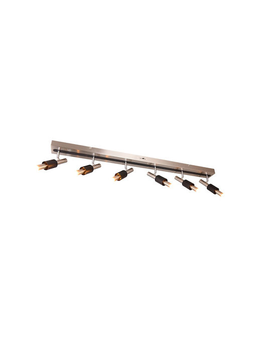 Trio Lighting Spot with 6 Lights in Silver Color