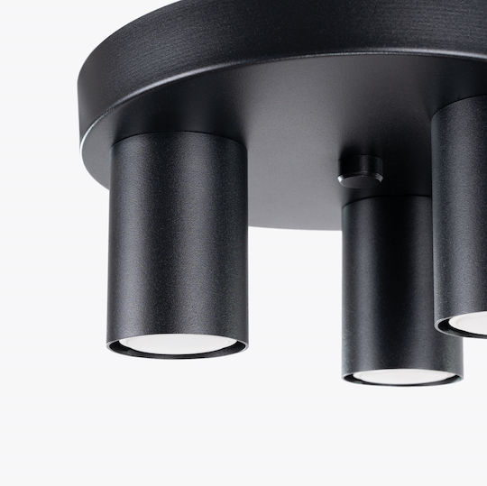 Sollux Triple Spot with Socket GU10 in Black Color