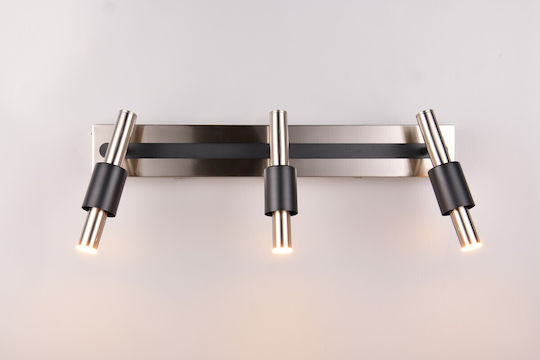 Trio Lighting Triple Spot in Silver Color