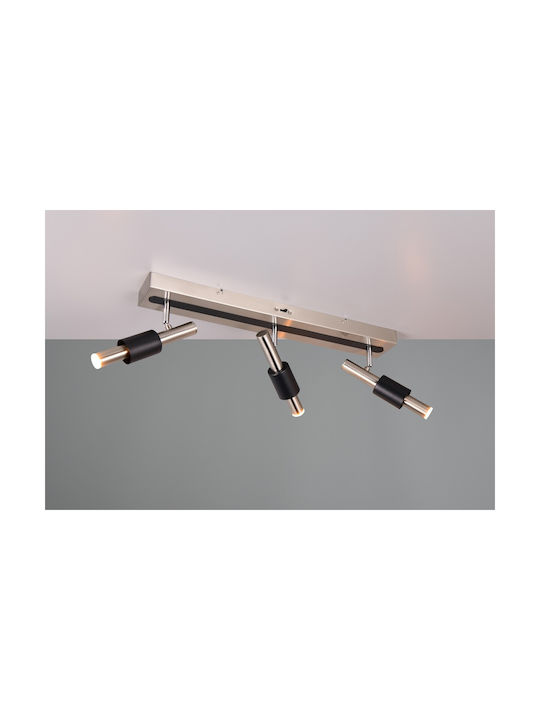 Trio Lighting Triplu Spot în Culoare Argintiu