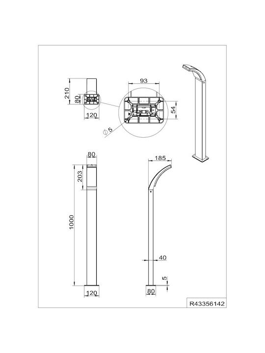 Trio Lighting Κολωνάκι 100x21x12cm Trio Lighting Κολωνάκι 100x21x12cm