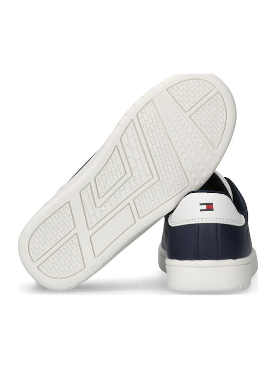 Cut Lace-up Kids Sneakers Blue