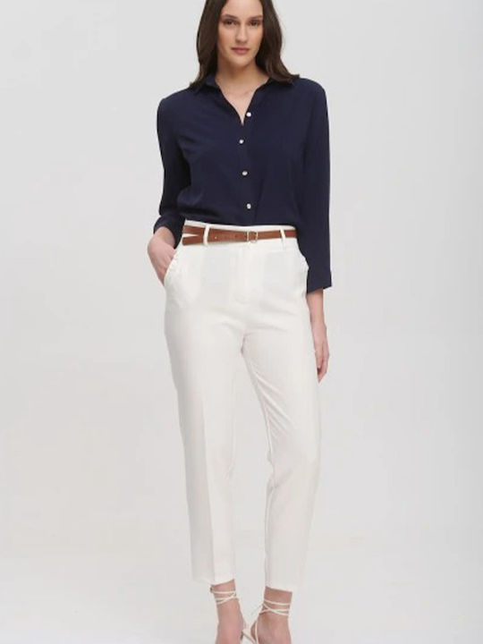 Damen Stoff Hose White