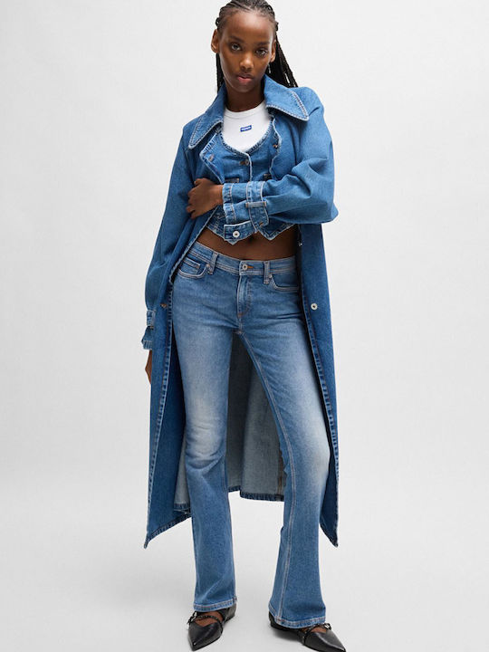Γυναικείο Jean Παντελόνι Καμπάνα Dark Aged Denim