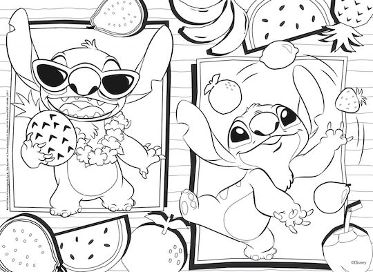 Puzzle pentru Copii Lilo And Stitch 48buc Lisciani Giochi