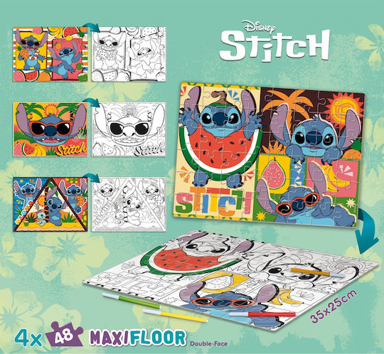 Puzzle pentru Copii Lilo And Stitch 48buc Lisciani Giochi