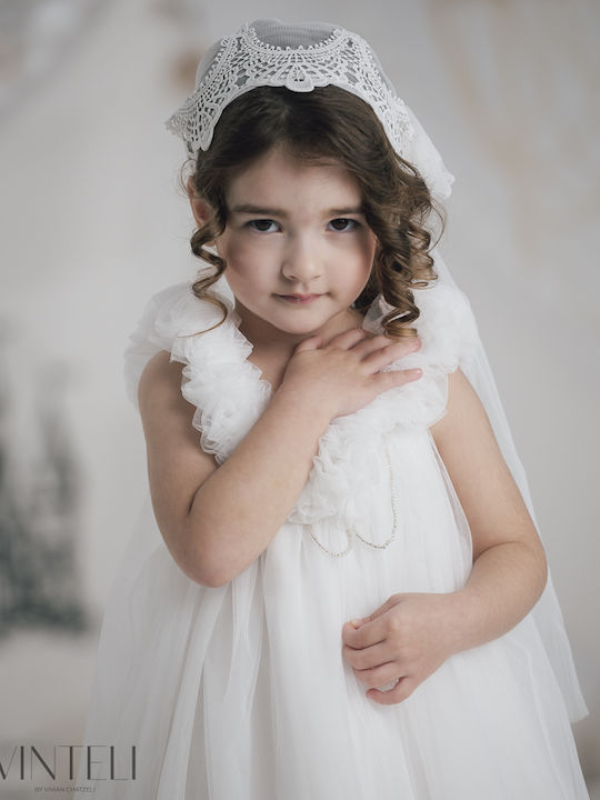 Vinte li Ecru Rochie de Botez