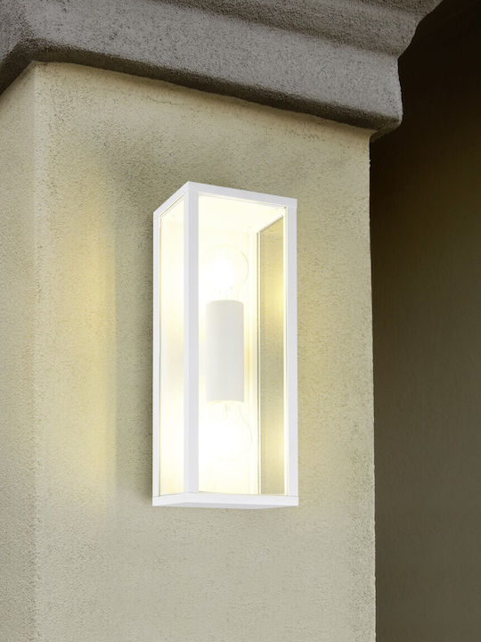 Trio Lighting Garonne Επιτοίχιο Εξωτερικό Φωτιστικό Λευκό