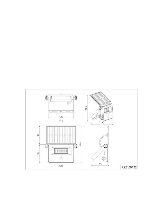 Trio Lighting Επιτοίχιο Εξωτερικό Φωτιστικό