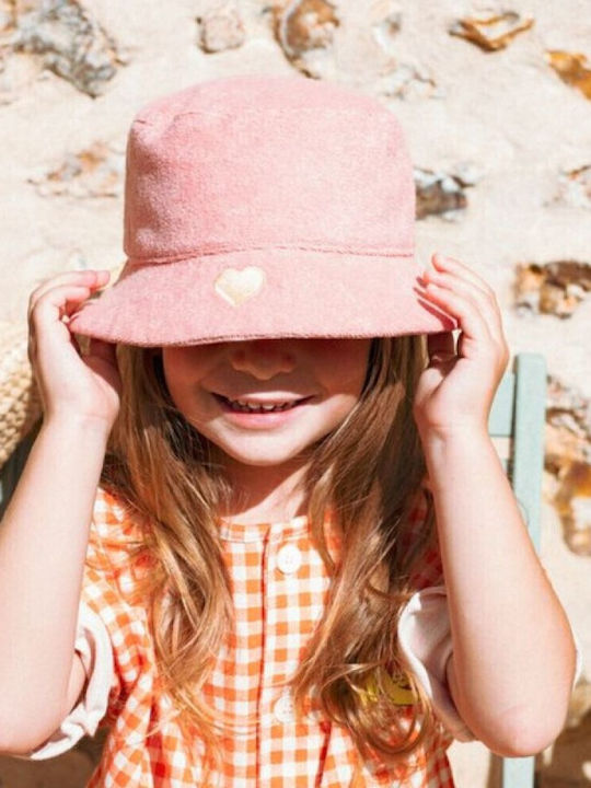 KiETLA Kids' Hat Bucket Fabric Sunscreen Pink