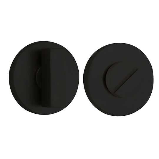 Set Round Rosette Security Latch WC Zogometal 1851 Bronze