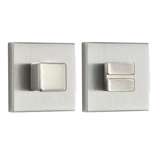 Set Square Rosette WC Security Latch Zogometal 1836 Matte Gold