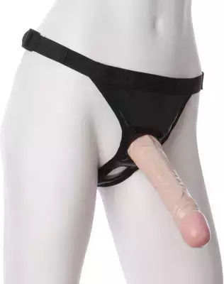 Vac U Lock Harness με Dildo 20cm στο χρώμα του δέρματος