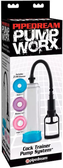 Pipedream Pump Worx Cock Trainer Pump System Τρόμπα Πέους Διάφανη